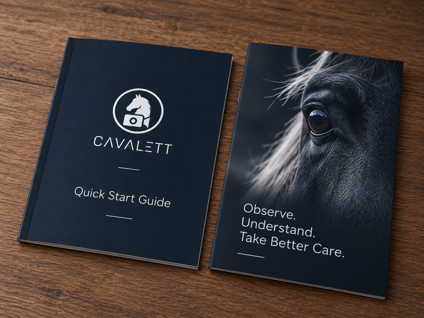 Der Cavalett Quick Start Guide, der der Equisense Stable-Einheit beiliegt