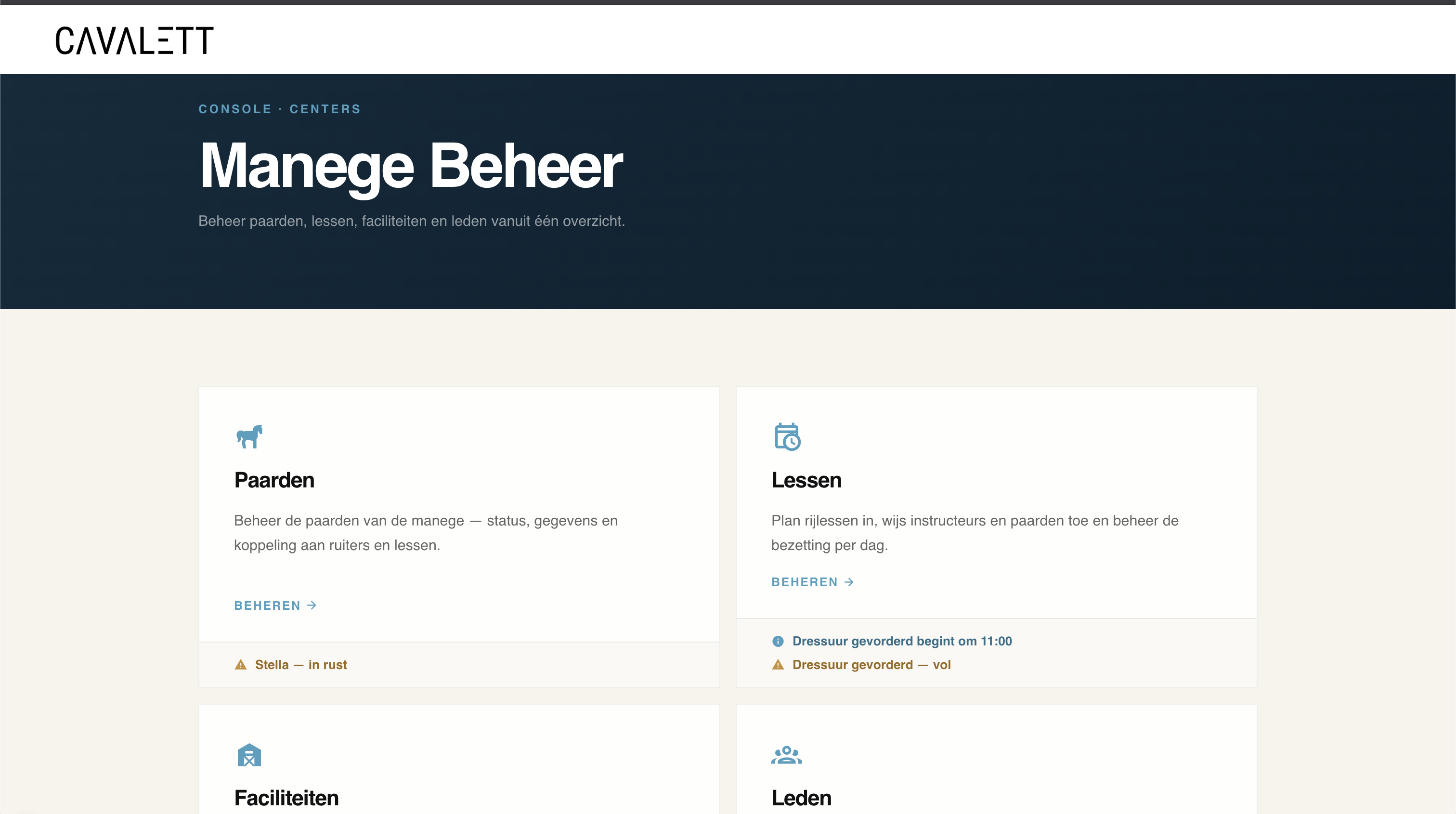 Stalmanagement dashboard